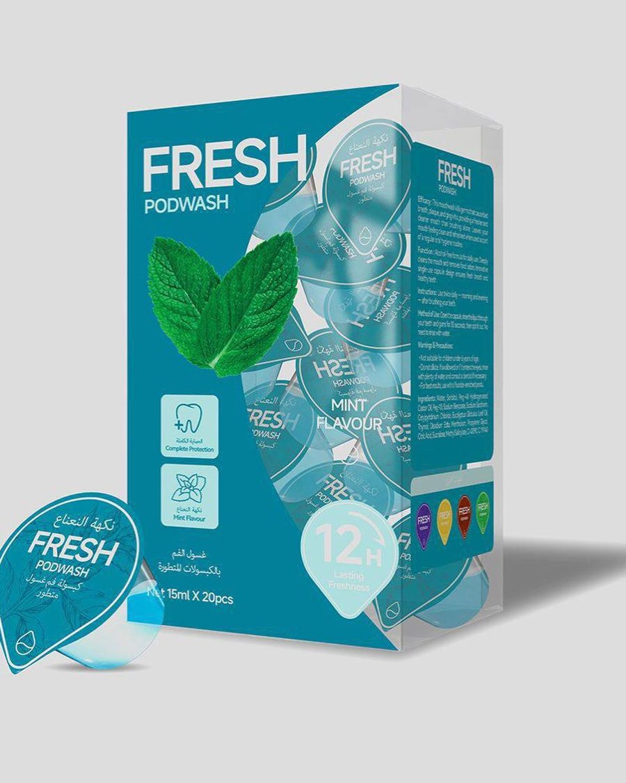 كبسولات غسول فم فريش Fresh Podwash