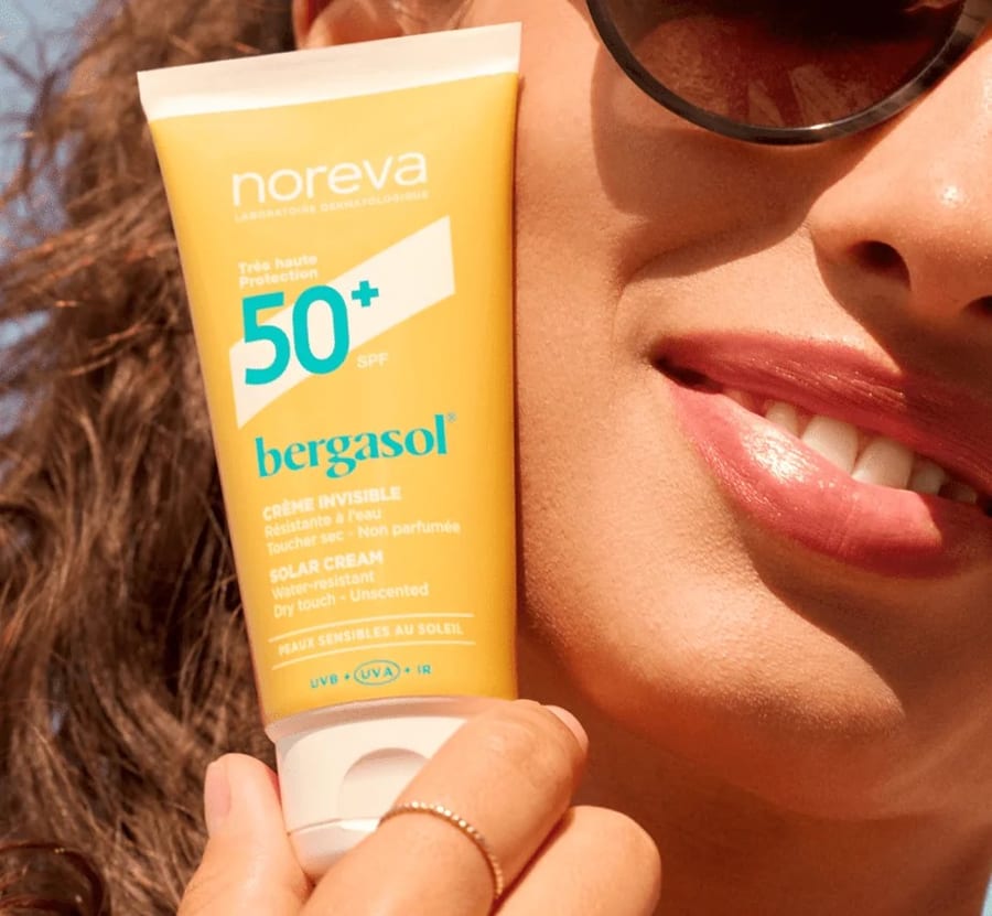 Noreva Bergasol Invisible SPF50+ cream 50ml - واقي الشمس غير المرئي من نوريفا بعامل حماية 50+ - بيرغاسول - 50 مل