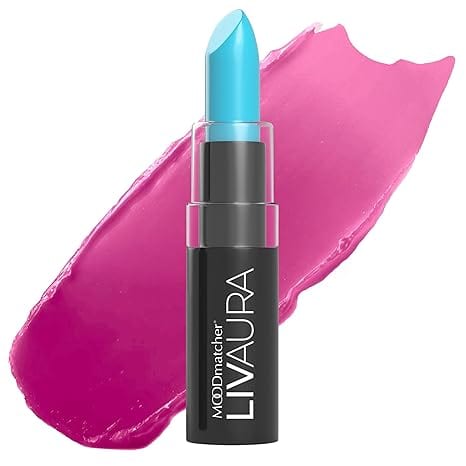 حمر شفاه مود ماتشر لون أزرق فاتح، احمر شفاه أصلي متغير اللون - يدوم 12 ساعة MOODmatcher Fran Wilson Lipstick, LIGHT BLUE Original Color-Change Lipstick