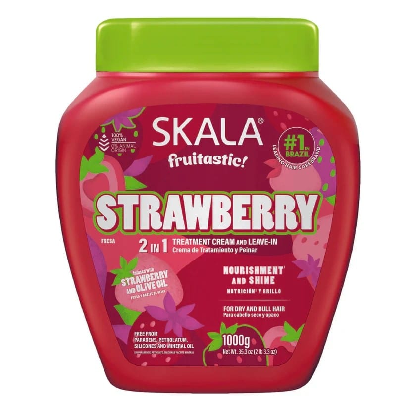 SKALA FRUITASTIC STRAWBERRY 1000G سكالا كريم الشعر بالفراولة فواكه 1000 جرام