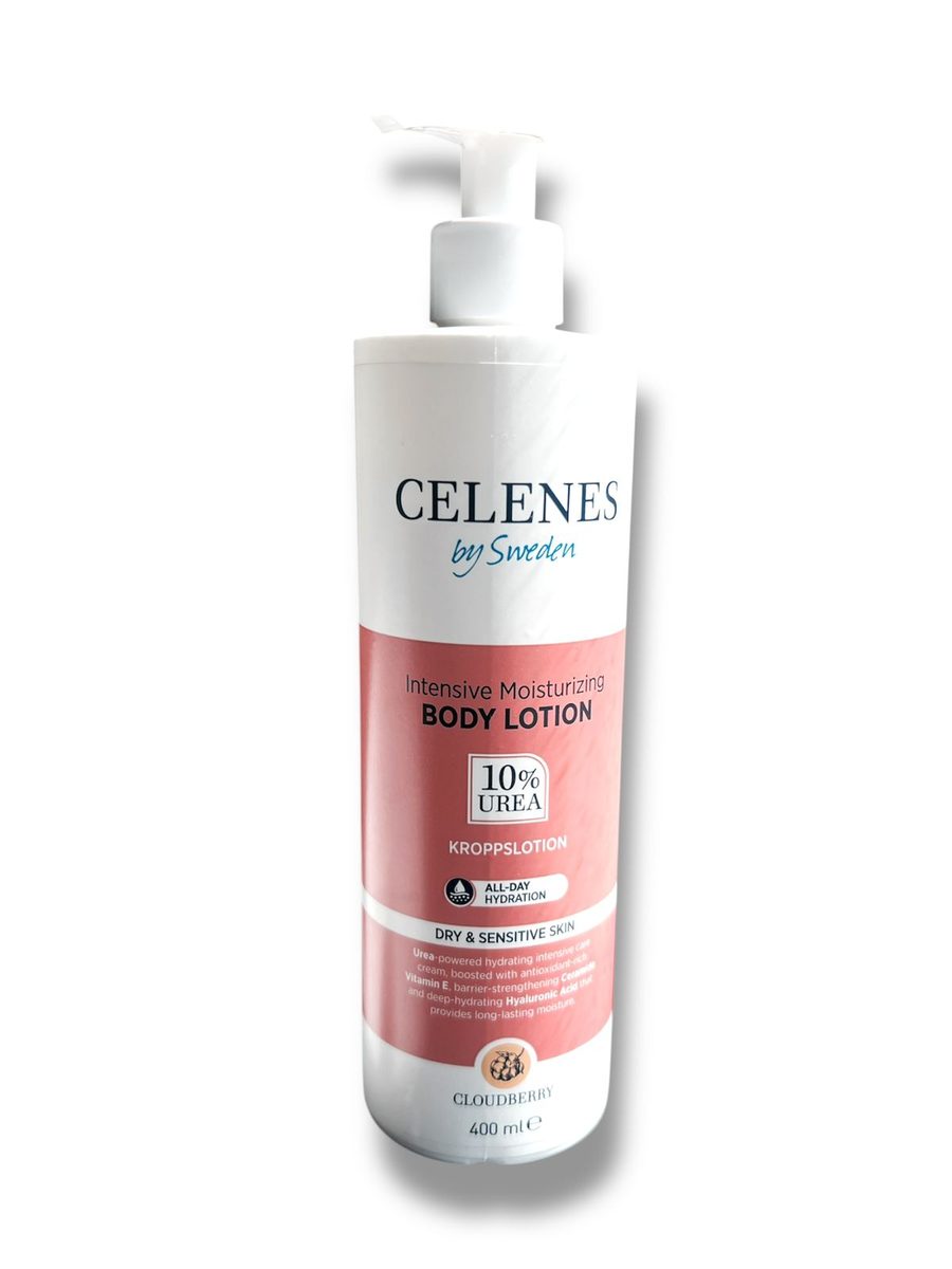 celenes by sweden intensive moisturizing body lotion 10%urea سيلينس لوشن مرطب للجسم 10% يوريا