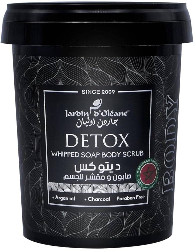 Jardin Oleane Detox Body Soap & Scrub 500g صابون ومقشر للجسم من جاردان أوليان لإزالة السموم 500 غرام