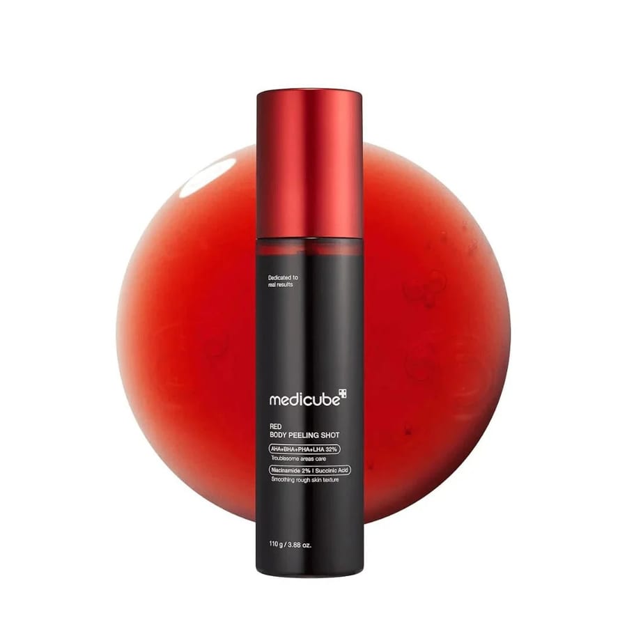 مقشر الجسم لتخلص من التصبغات وحب الشباب والبثور Medicube Red Acne Body Peeling Shot