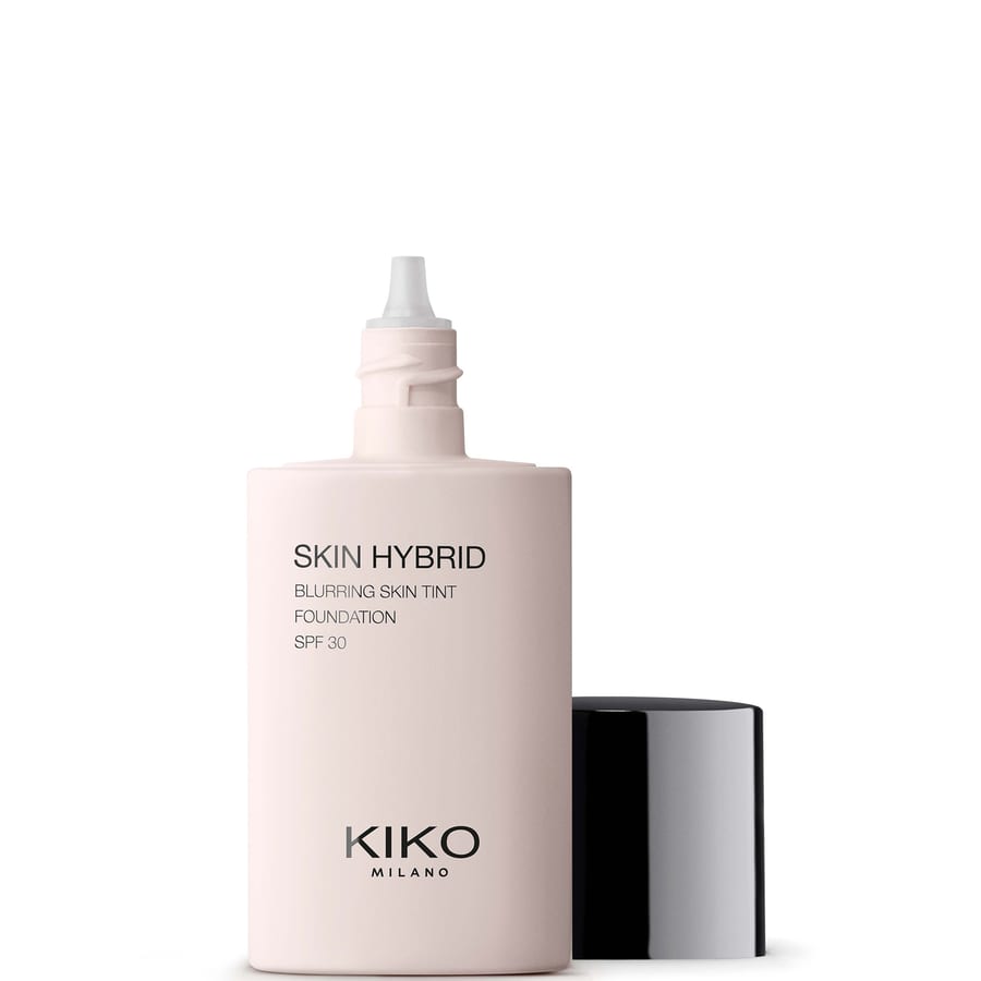 kiko milano skin hybrid blurring skin tint foundation كريم أساس كيكو ميلانو سكين هايبرد بلورينج سكين تينت سائل مثالي للوجه، ثبات يدوم 24 ساعة، تأثير تمويه عامل حماية من الشمس 30