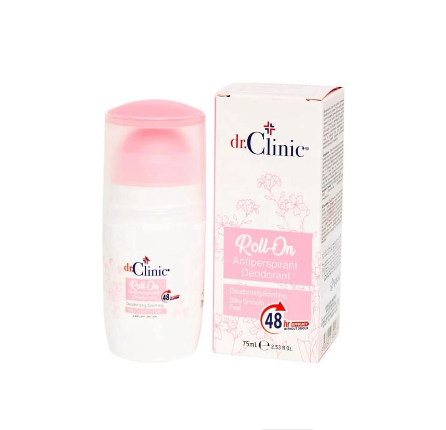 DR.CLINIC Deodorant Roll on pink دكتور كلينيك مزيل تعرق رول وردي 75 مل