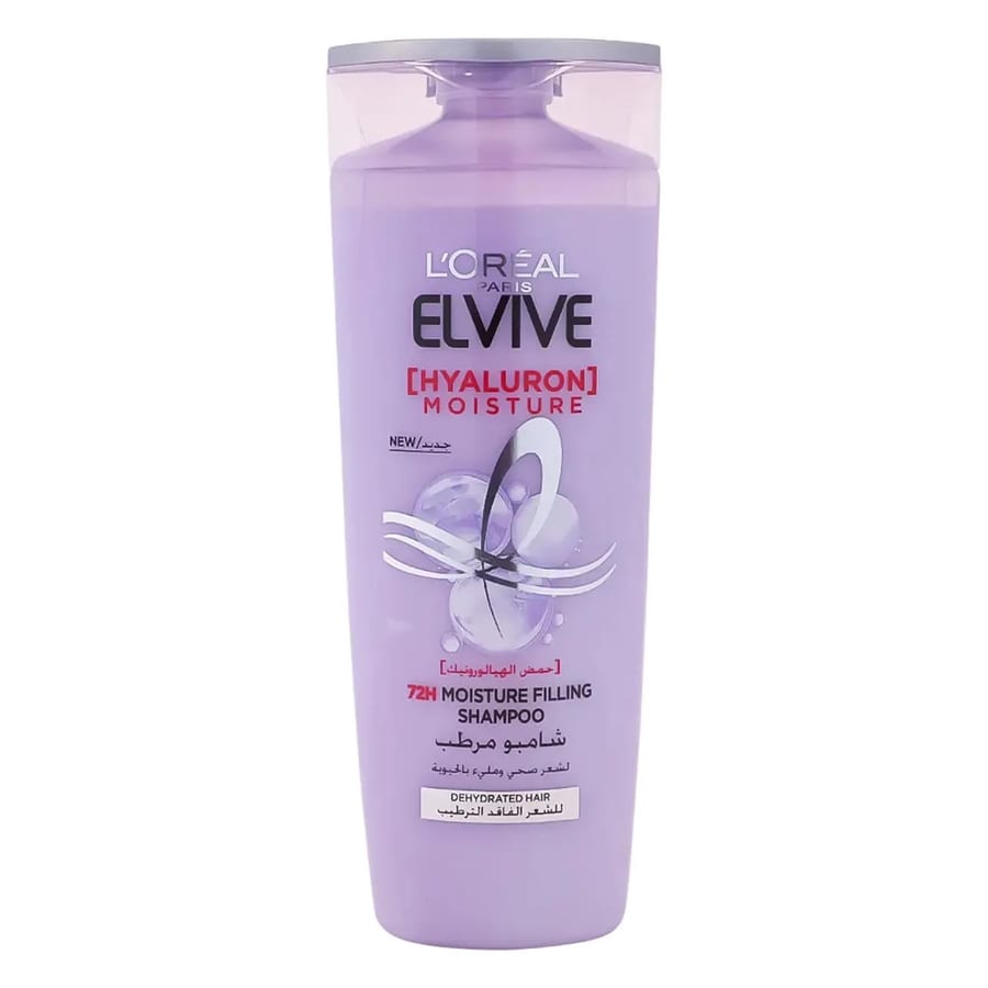 Loreal Paris Elvive Hydra Hyaluronic Acid Shampoo 400 ml لوريال باريس شامبو إلفيف هيدرا بحمض الهيالورونيك 400 مل اصدار عربي