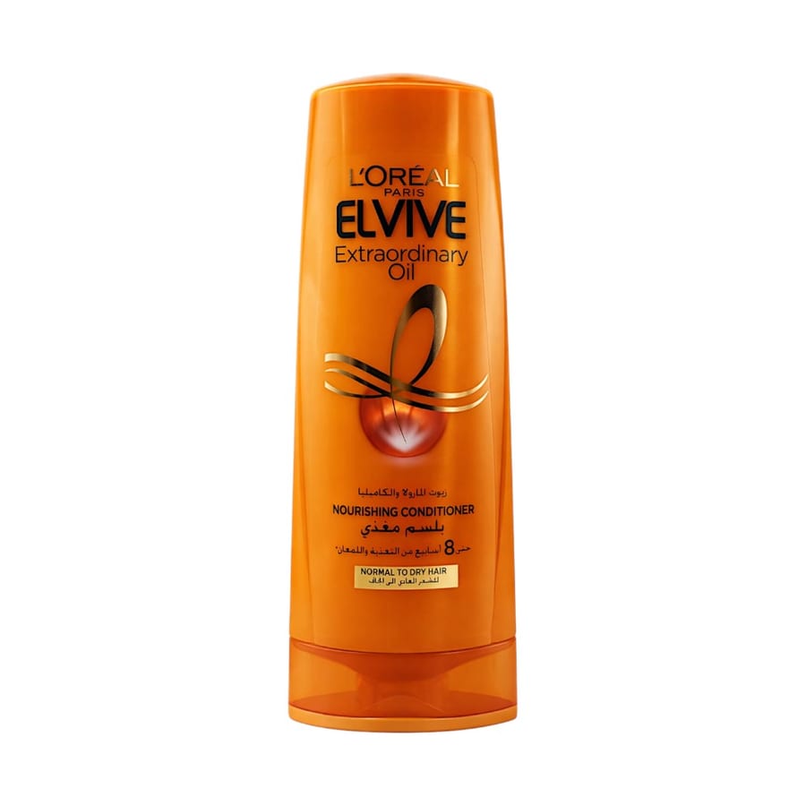 لوريال باريس الفيف بلسم مغذي للشعر العادي والجاف - 360 مل اصدار عربي Loreal Elvive Extaordinary oli Nourishing Conditioner