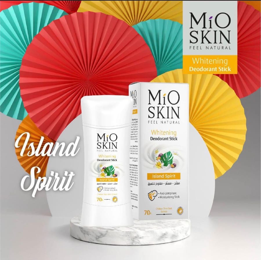 MIO SKIN WHITENING DEODORANT STICK Island Spirit 70g ستك ديودرنت مايو سكن اصفر