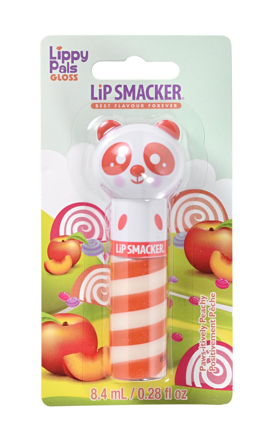 Lip Smacker Lippy Pals Panda, Flavoured Lip Gloss for Kids ملمع شفاه ليب سماكر ليبي بالز باندا، ملمع شفاه بنكهة الخوخ للأطفال