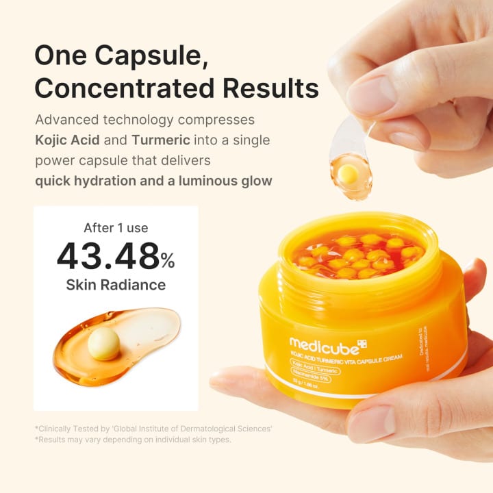 كريم كوجيك أسيد بالكركم لتفتيح وتوحيد لون البشرة 53 جم من ميديكيوب