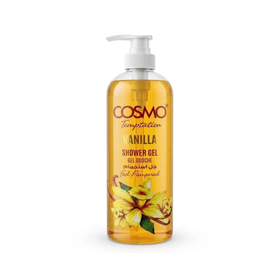 Cosmo Temptation Vanilla Shower Gel - 1000 ml جل استحمام كوزمو تمبتيشن بالفانيليا - 1000 مل