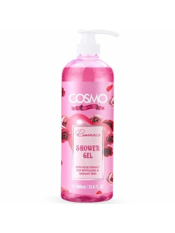 Cosmo Romance Rose Shower Gel 1000ml جل استحمام كوزمو رومانس بالورد 1000 مل