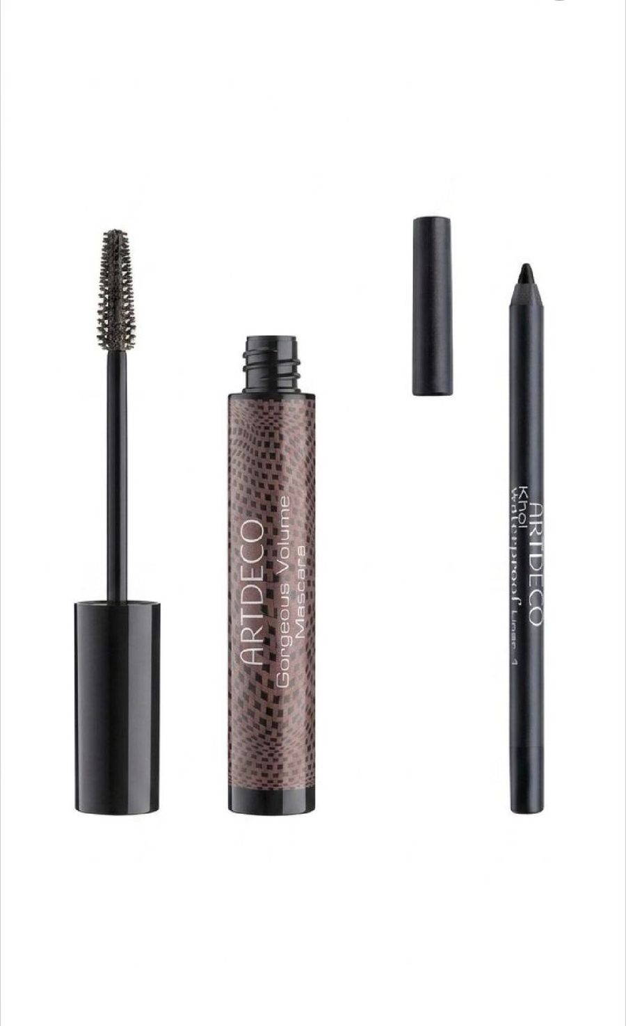 أرديكو مسكارا للرموش مع عرض كحل مجاني ARTDECO GORGEOUS VOLUME MASCARA & KHOL WATERPROOF LINER (Free offer)