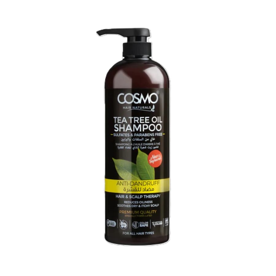كوزمو شامبو مضاد للقشرة بزيت شجرة الشاي - 1000 مل COSMO Tea Tree Oil Anti- Dandruff Shampoo - 1000ml |
