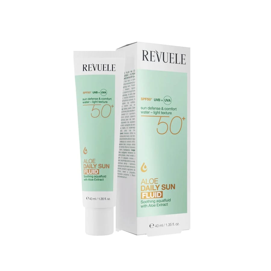 ريفويل سائل واقي من الشمس اليومي بعامل حماية 50 - بخلاصة الصبار REVUELE Daily Sun Fluid SPF50 - Aloe