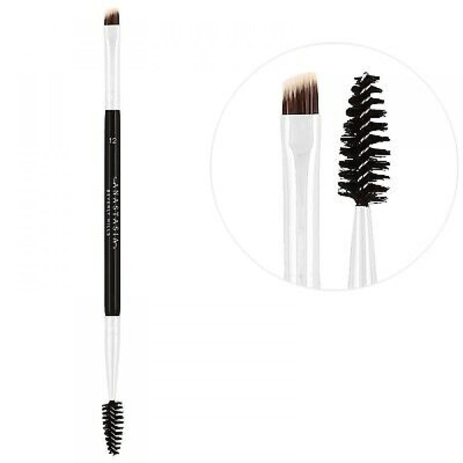 انستازيا بيفرلي هيلز فرشاة حواجب مزدوجة ثنائية الأطراف 12 Anastasia Beverly Hills / Brush 12 - Dual-ended Firm Angled Brush