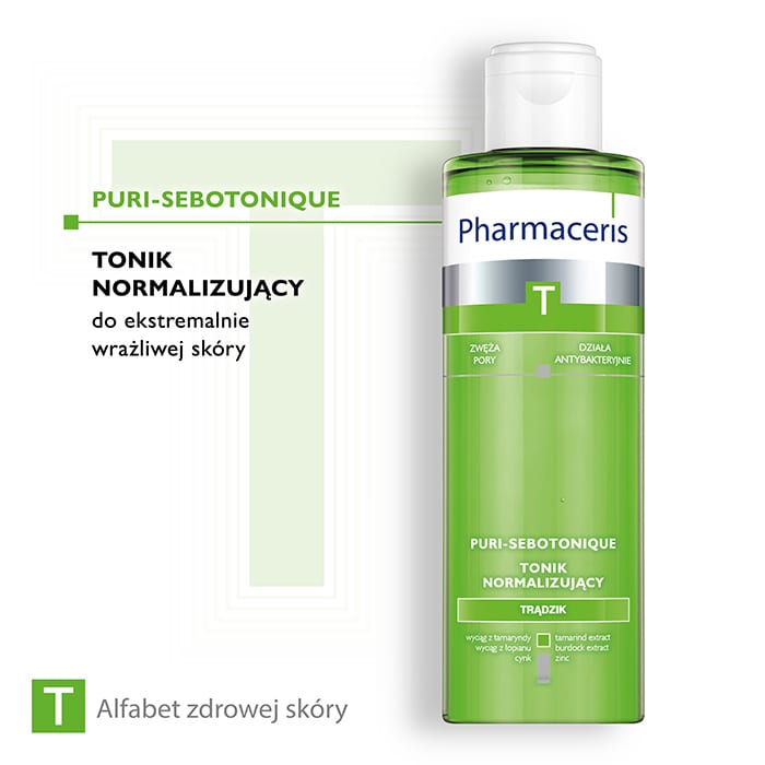 فارماسيريس تي تونر بوري سيبوتونيك الطبيعي 200 مل PHARMACERIS T Puri-Sebotonique Normalising Toner 200ml
