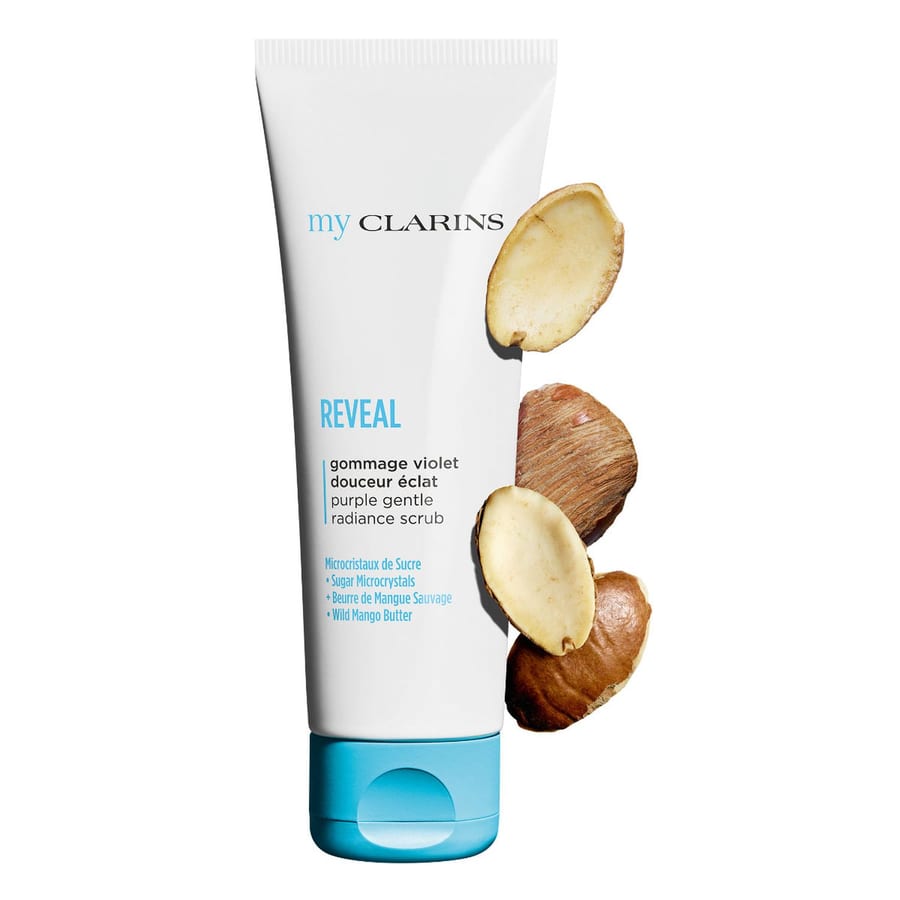 مقشر كلارنس ريفيل الأرجواني اللطيف لإضفاء إشراقة رائعة my CLARINS REVEAL purple gentle radiance scrub 50ml
