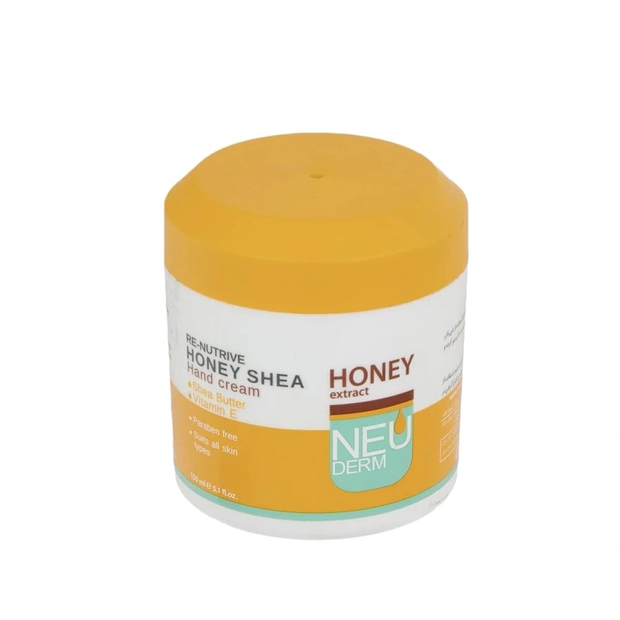 Neuderm Re-Nutrive Honey Shea Hand Cream -JAR 150ML كريم اليدين نيوديرم ري-نيوتريف بالعسل وزبدة الشيا - عبوة 150 مل