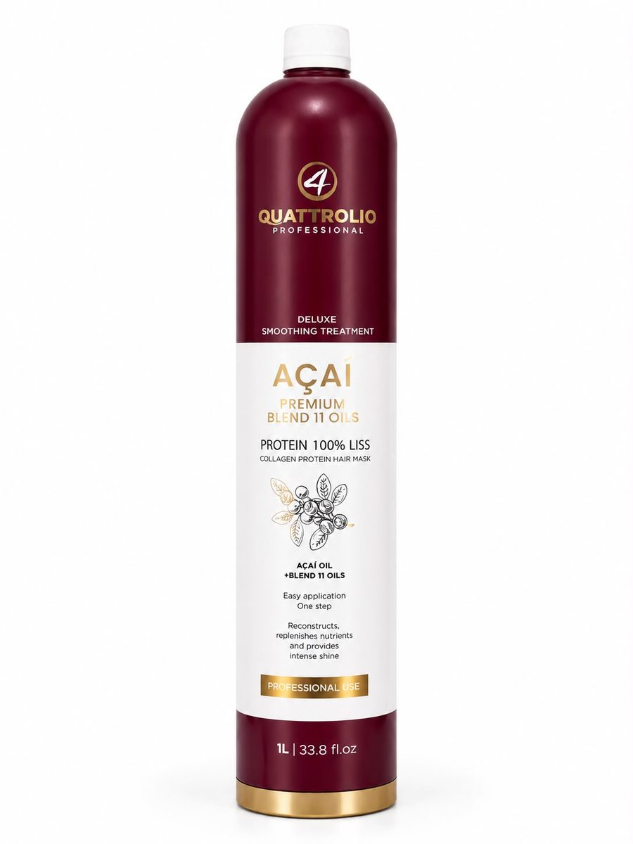 كواترليو علاج وفرد الشعر اساي حجم 100 مل Quattrolio Professional ACAI –