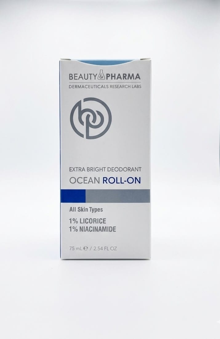 مزيل عرق (رول-أون) طبي من شركة "بيوتي آند فارما"، مخصص لمنطقة تحت الإبطين. 75ml