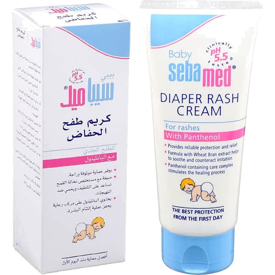 كريم طفح الحفاض للاطفال من سيباميد - 100 مل Sebamed Baby Diaper Rash Cream - 100ml