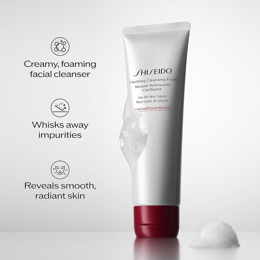 غسول شيسيدو المنقي الرغوي، 125 مل SHISEIDO Clarifying Cleansing Foam, 125 ml