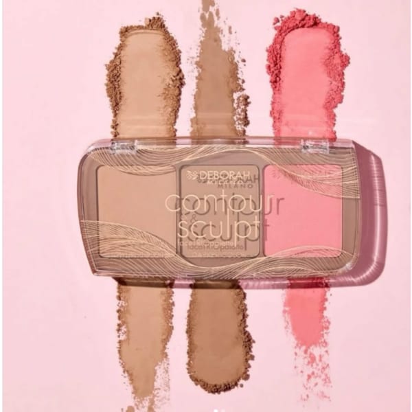 ديبورا باليت الوجه الثلاثية لنحت وتحديد الوجه - deborah Contour & Sculpt Palette