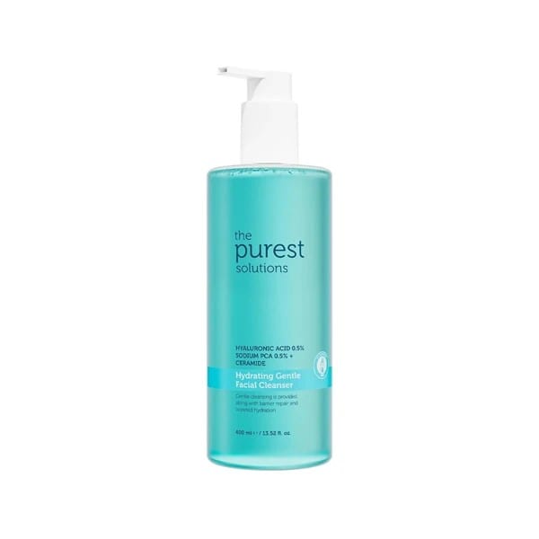 جل تنظيف الوجه بحمض الهيالورونيك للبشرة الجافة والمختلطة 400 مل The Purest Solutions Hyaluronic Acid Facial Cleansing Gel for Dry and Combination Skin 400 ml -