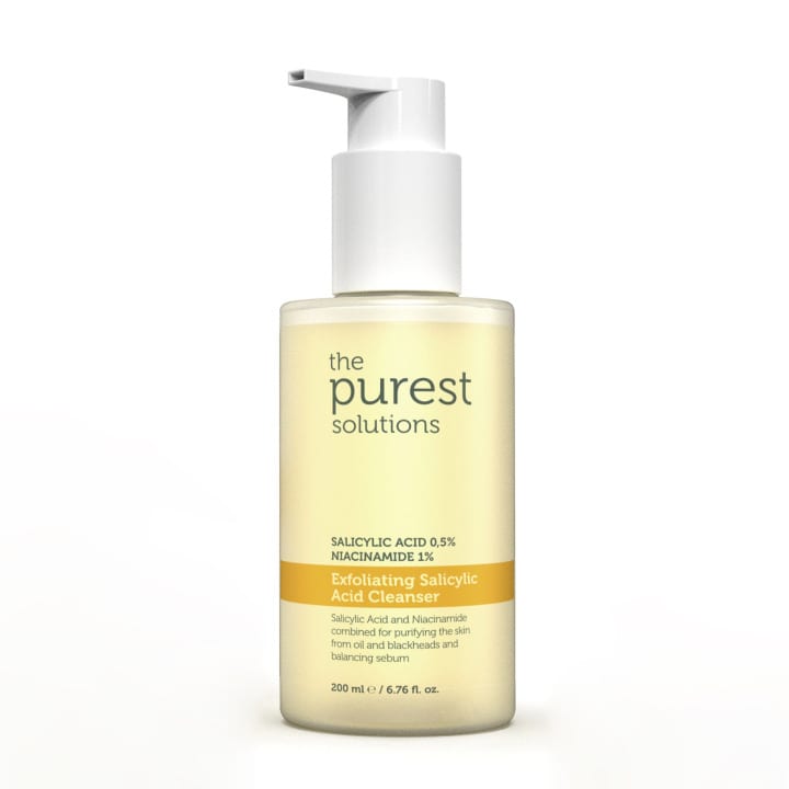 غسول مقشر بحمض الساليسيليك ، 0.5% حمض الساليسيليك، 1% نياسيناميد، 400 مل The Purest Solutions Exfoliating Salicylic Acid Cleanser 0,5% Salicylic Acid, 1%Niacinamide 400 ml -