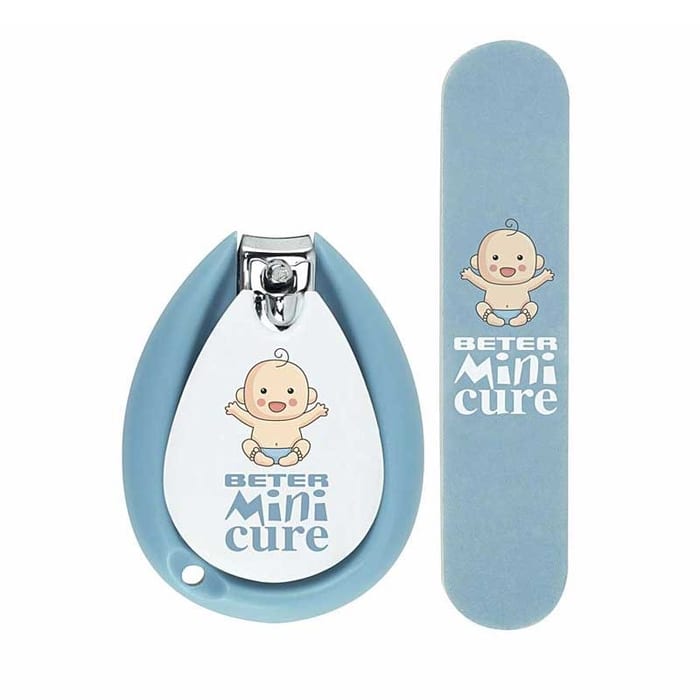 بيتر ميني كيور للعناية بالأظافر - لون أزرق فاتح - وحدتان BETER Mini Cure Nail Care Baby Blue - 2un