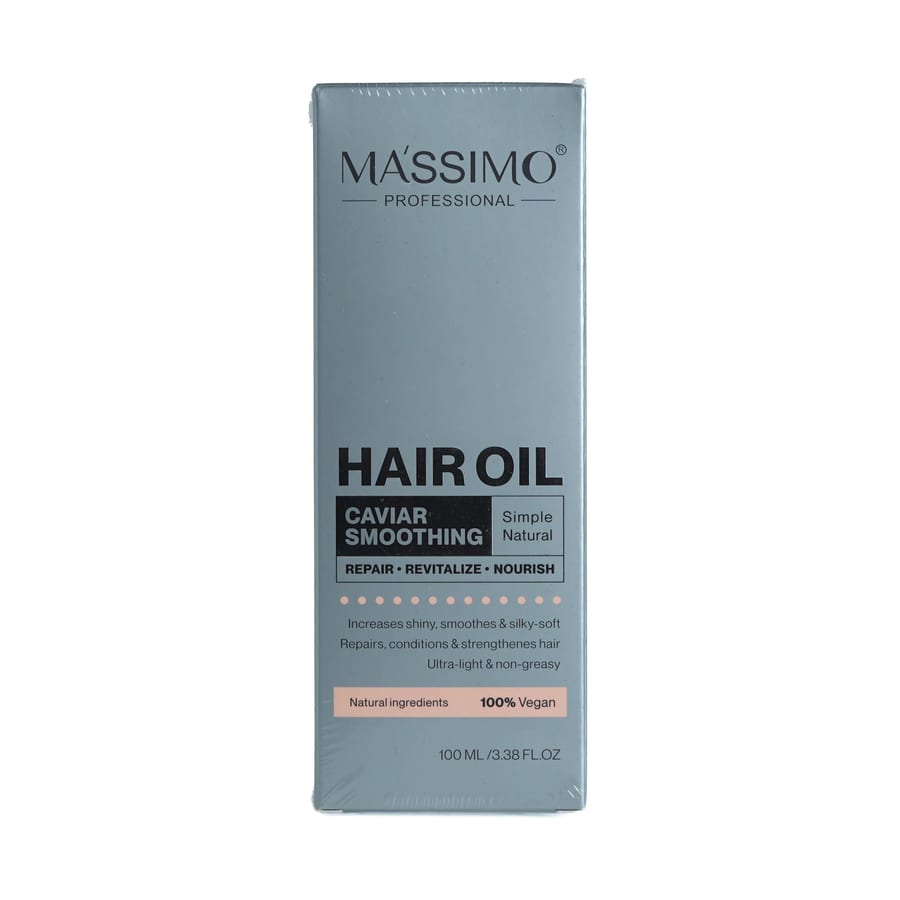 ماسيمو زيت شعر كافيار ناعم - 100مل MASSIMO Hair Oil Caviar Smoothing - 100ml |