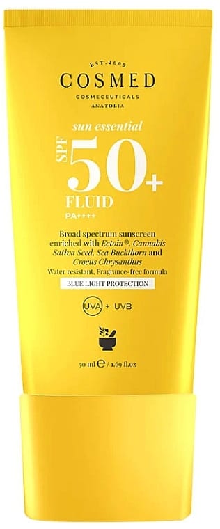 Cosmed Sun Essential SPF 50+ Fluid 50 ml - سائل كوزميد صن إسينشال بعامل حماية من الشمس 50+، 50 مل