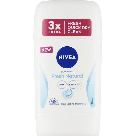 مزيل عرق نيفيا للنساء، برائحة منعشة وطبيعية، 50 مل Nivea Fresh Natural Solid Deodorant, 50 ml