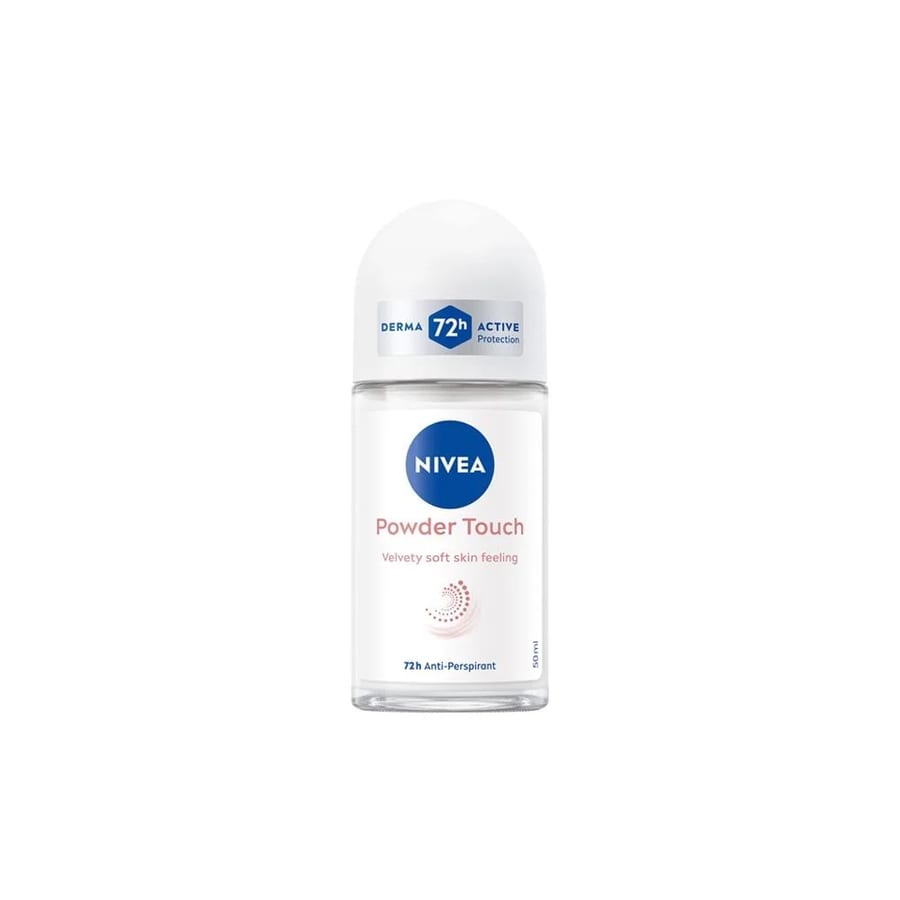Nivea Powder Touch Roll On 50ml مزيل العرق رول اون باودر تتش للنساء من نيفيا - 50مل