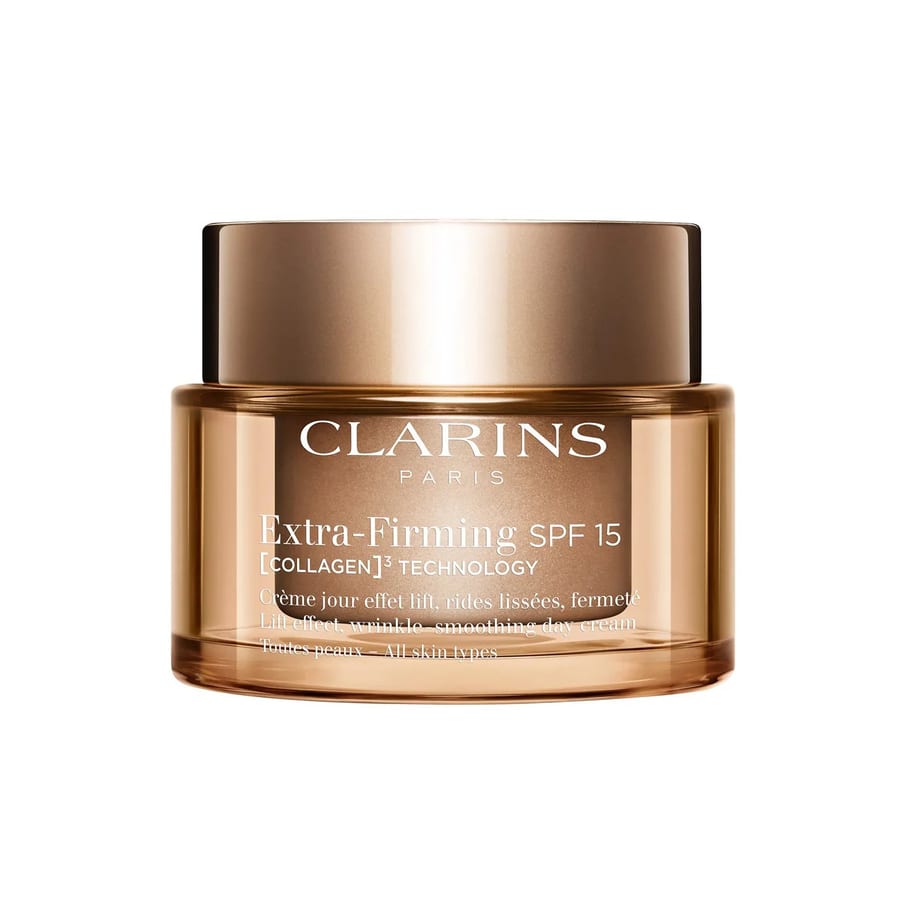 Clarins Extra-Firming Giorno SPF 15 50ml - كريم أساس كلارنس النهاري لشد البشرة بعامل حماية من الشمس 15، 50 مل