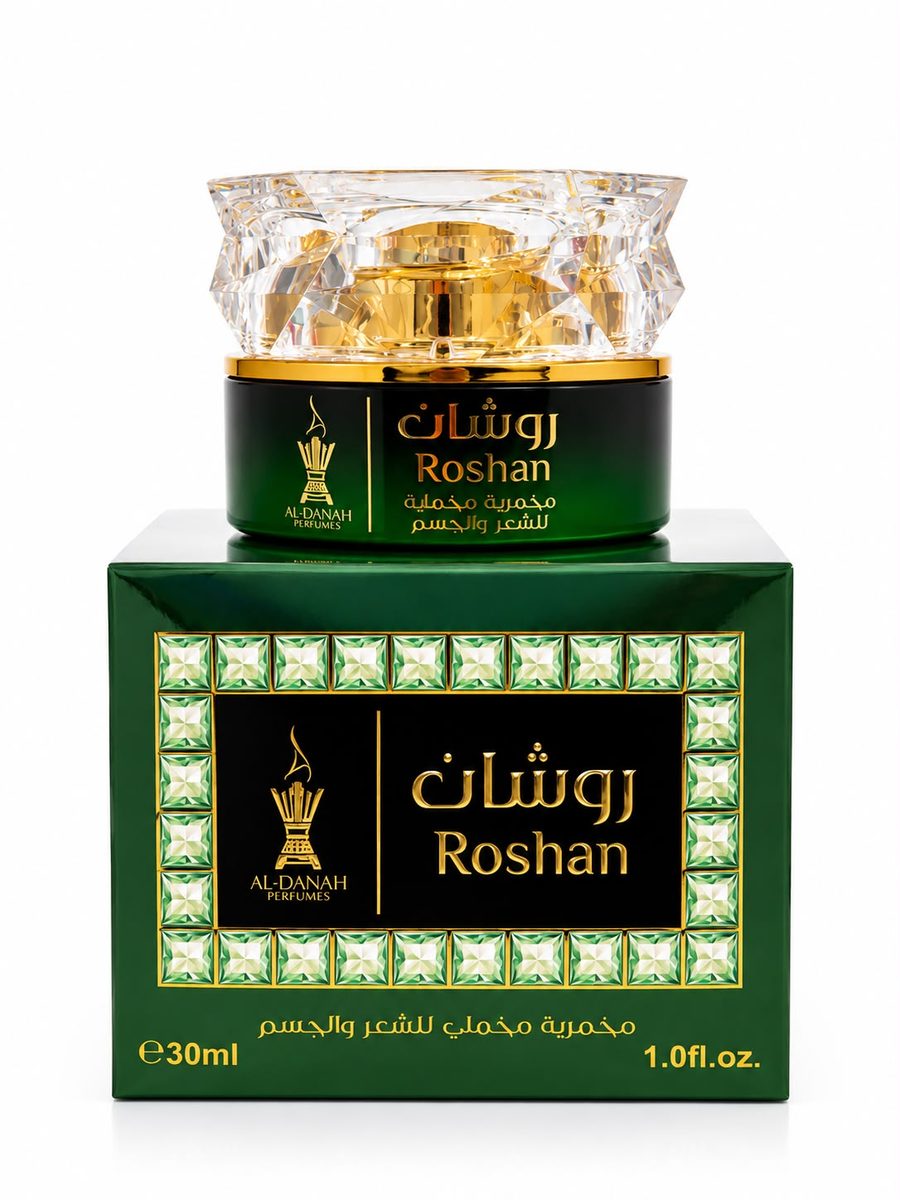 ALDANAH Roshan perfumes 30 ml الدانة روشان مخمرية مخملي للشعر والجسم