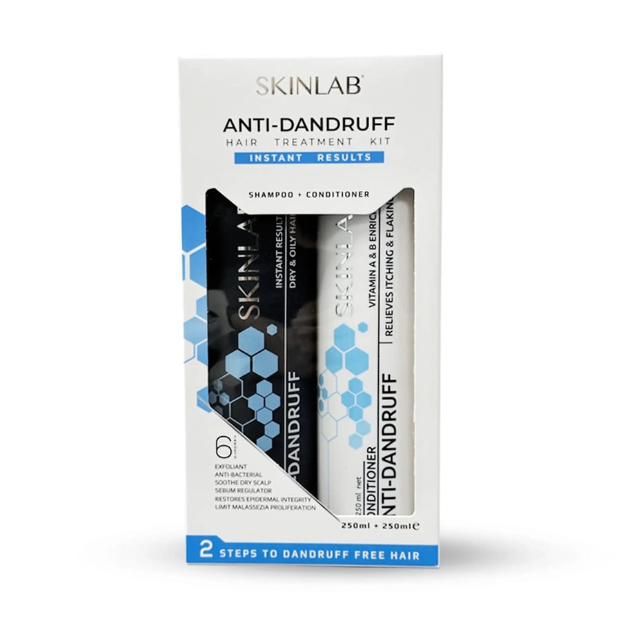 skinlab - Anti-Dandruff Conditioner & Shampoo -250 ml *2 - سكين لاب - بلسم وشامبو مضاد للقشرة