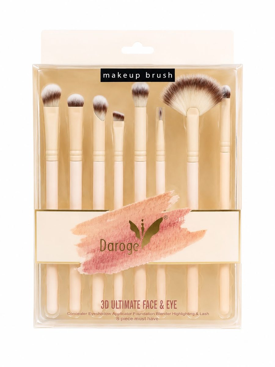 مجموعة فرشاة مكياج 8 قطعة - daroge makeup brushes