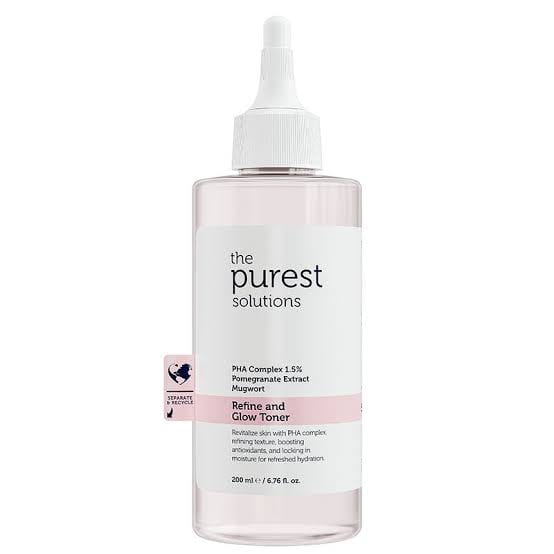 The Purest Solutions Purifying and Brightening PHA Pink Toner for Sensitive Skin 200 ml - تونر بيوريست سوليوشنز الوردي المنقي والمفتح للبشرة الحساسة، 200 مل