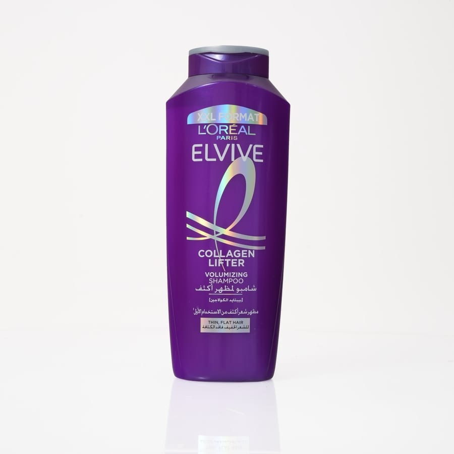 L'ORÉAL PARIS ELVIVE COLLAGEN LIFTER VOLUMIZING SHAMPOO 600ml لوريال شامبو للعناية بالشعر الخفيف