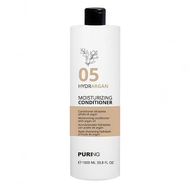 Puring 05 HYDRARGAN Moisturizing hair conditioner with argan oil 1000 ml - بلسم الشعر المرطب هايدراركان بزيت الأرغان من بيورنك 1000 مل