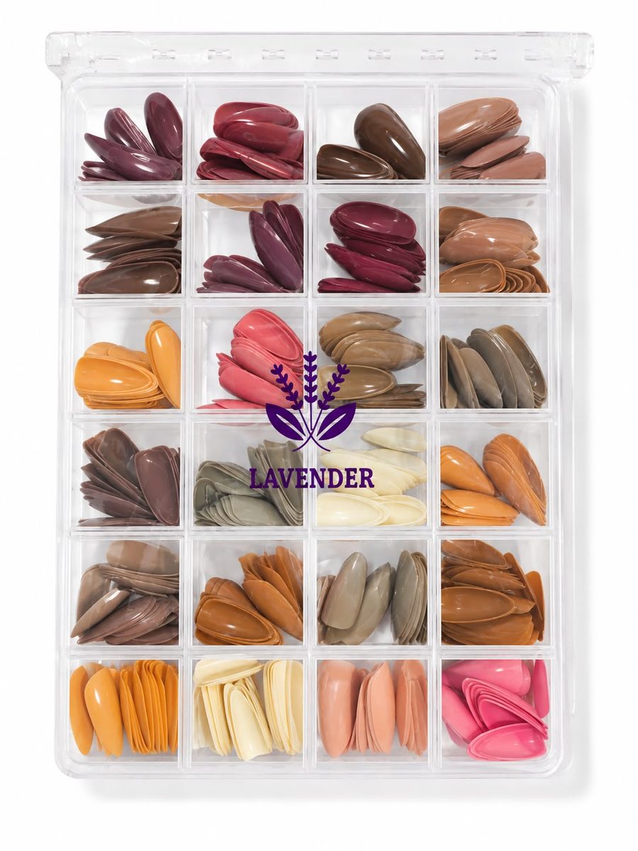 lavender nails set - مجموعة اظافر لافندر