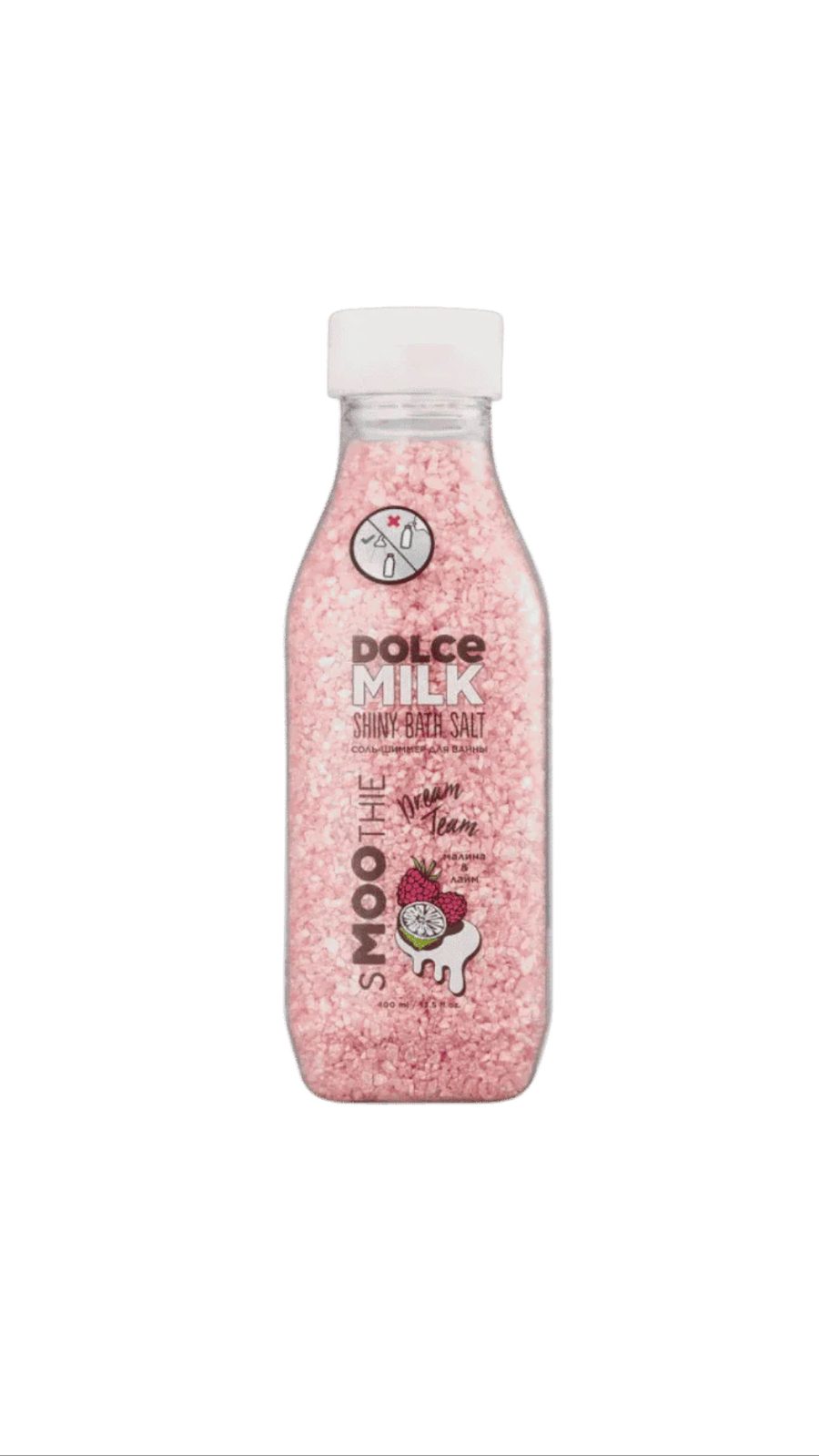 DOLCE MILK SMOOTHIE DREAM TEAM SHINY BATH SALT 400ml دولتشي ميلك ملح الاستحمام للعناية بالجسم
