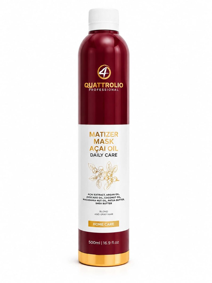 QUATTROLIO acai oil mask 500 ml - ماسك شعر بزيت الاساي من كواترول