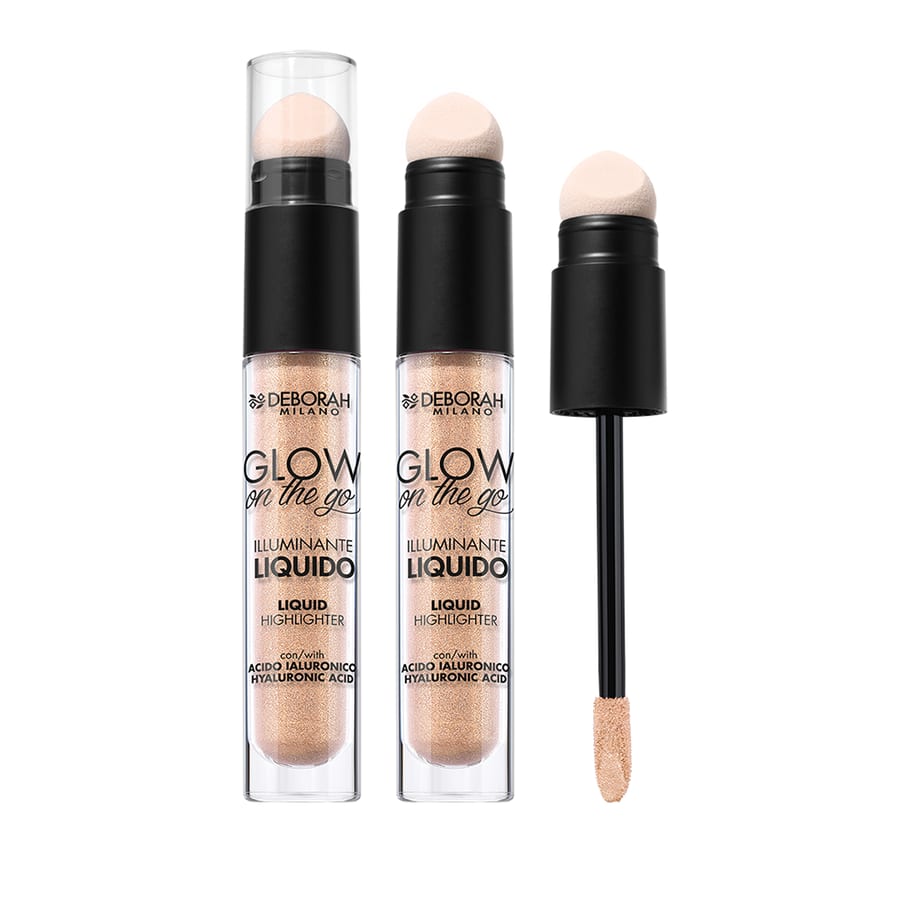هايلايتر سائل متوهج أثناء التنقل من ديبورا (pink gold)