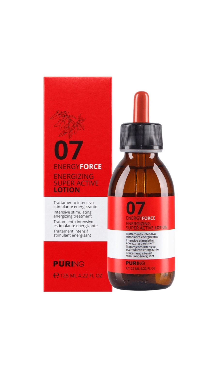 Puring 07 Energyforce Superactive Lotion Active anti-hair loss lotion, 125 ml - لوشن بيورينغ 07 إنرجي فورس سوبر أكتيف، لوشن فعال مضاد لتساقط الشعر، 125 مل