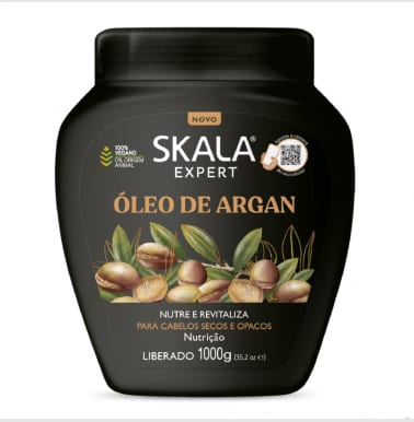 Skala Argan Oil Nourishing & Moisturizing Hair Cream1000g - سكالا اكسبرت حمام زيت للشعر بالارغان لتغذية و لمعان الشعر 1000 جرام