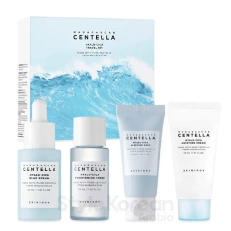 Skin1004 Madagascar Centella Hyalu-cica Travel Kit ( 4 pcs ) - مجموعة السفر Skin1004 مدغشقر كينتيللا هيالو-سيكا ( 4 قطع )