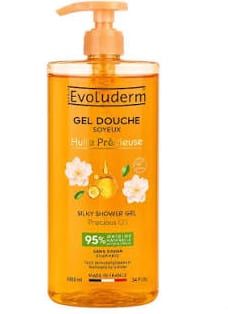 Evoluderm Silky Shower Gel Precious Oil - 1000ml إيفولوديرم - جل استحمام حريري بزيت ثمين - 1000 مل